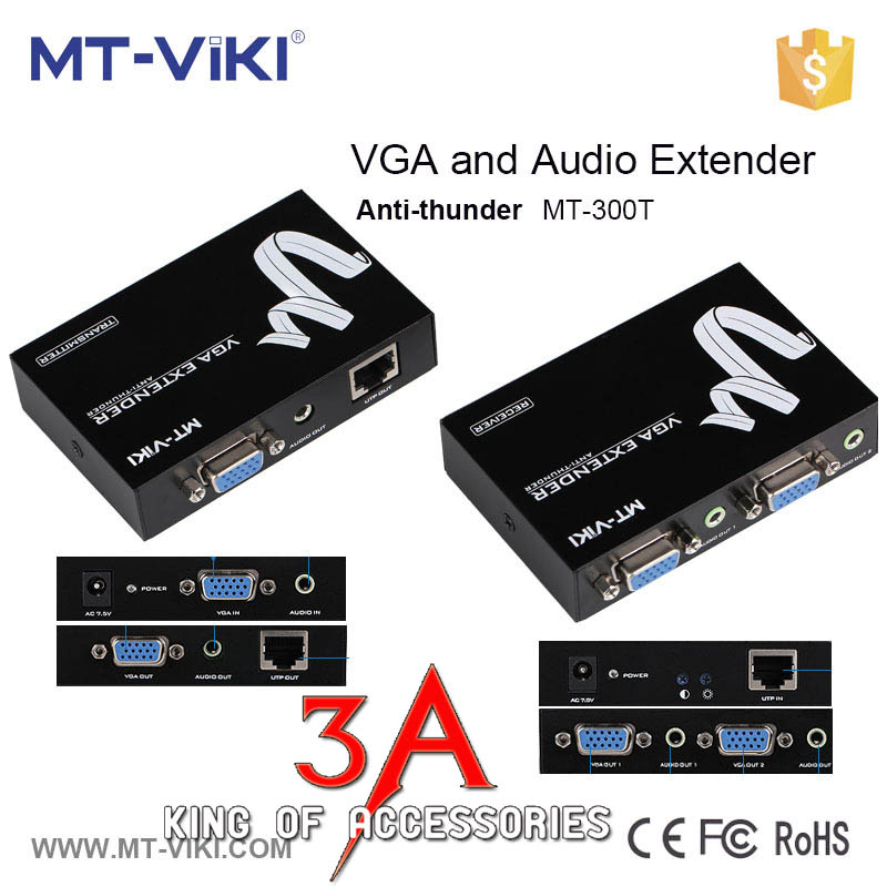 Bán Bộ nối dài cáp VGA - Audio 300m Extender MT-300T chất lượng cao