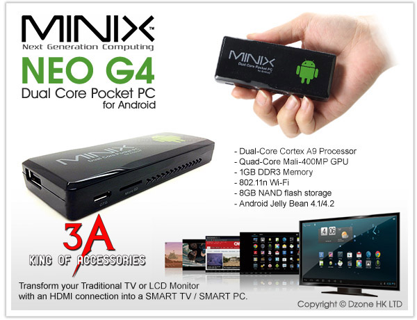 USB Android TV box MINIX NEO G4 8GB nhỏ gọn giá tốt