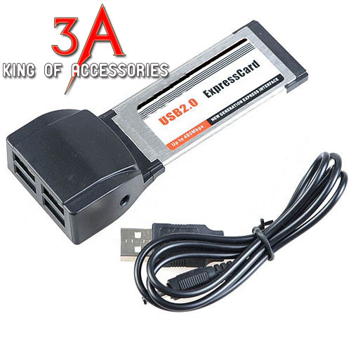 THÔNG SỐ 4-PORT USB 2.0 34MM EXPRESS CARD ADAPTER CHO LAPTOP CHẤT LƯỢNG CAO GIÁ RẺ