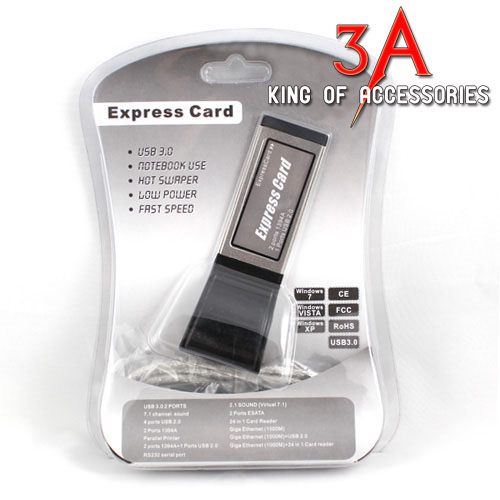 USB 2.0 + 2 PORT 1394A 34MM EXPRESS CARD ADAPTER CHẤT LƯỢNG TỐT