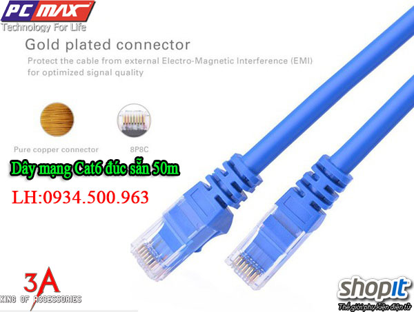  Dây cáp mạng cat6 đúc sẵn dài 50m chính hãng Ugreen 11226