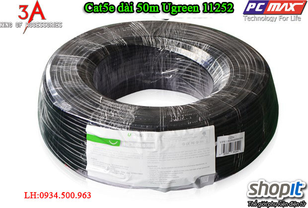  Cáp mạng Cat5e dài 50m cao cấp chính hãng Ugreen 11252