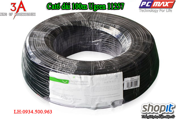  Cáp mạng Cat6 dài 100m cao cấp chính hãng Ugreen 11257