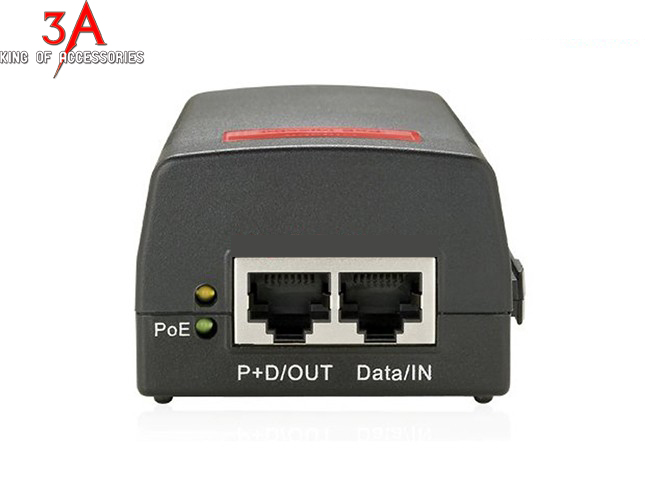 Adapter POE 48-56V/30W 2 Por tốc độ 10/100/1000 Gigabit KMETech PSE802G