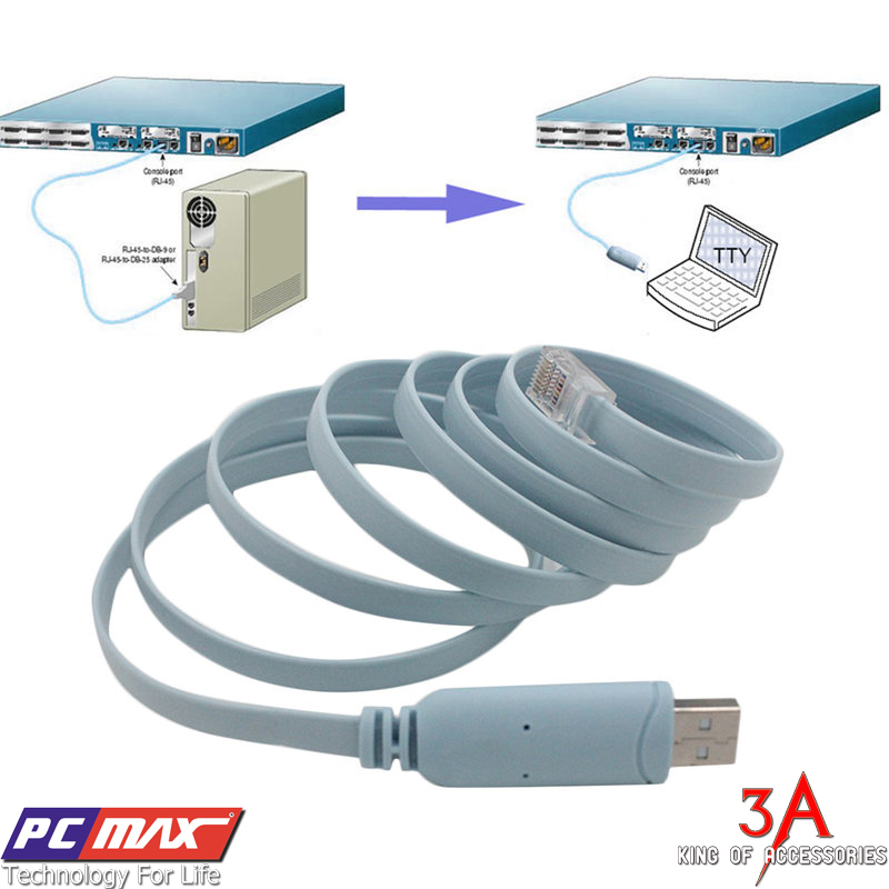 Cáp lập trình cisco - console USB to RJ45 Cable