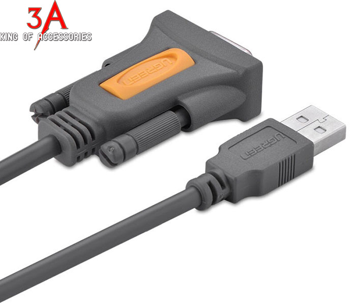 Cáp USB to Com DB9 RS232 1.5M Ugreen 20201 chính hãng chất lượng cao