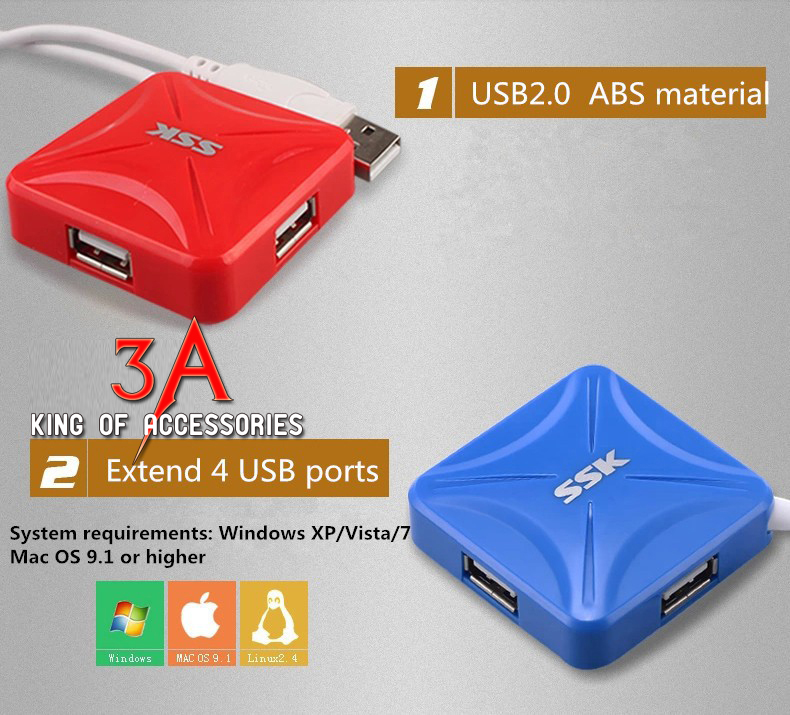 Bán bộ chia cổng USB Hub 4 port chính hãng giá rẻ tại Hà Nội