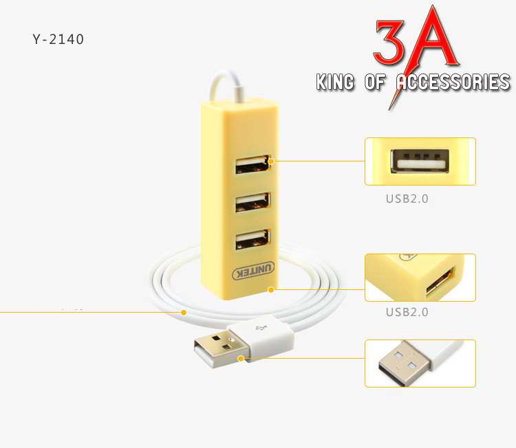 Bán Bộ chia cổng USB HUB 4 port  chính hãng UNITEK Y 2140 giá rẻ