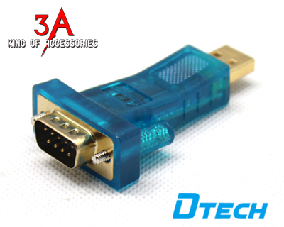 Đầu chuyển USB sang COM RS232 chính hãng Dtech