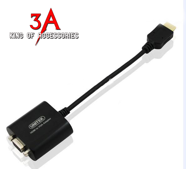 Cáp HDMI to VGA Unitek Y-5301 lọai tốt tại Hà Nội