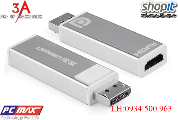 Đầu chuyển đổi DisplayPort sang HDMI  cao cấp chính hãng Ugreen 20413