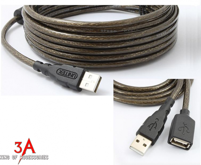 Cáp usb nối dài 1m, 1.5m, 3m, 5m, 10m, 15m, 20m tại Hà Nội