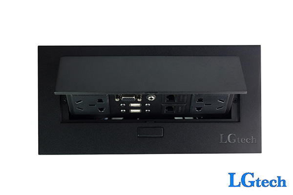 Ổ điện âm tường hỗ trợ LAN và VGA USB và cổng audio 3.5 LGTECH OD2VL2U2AU