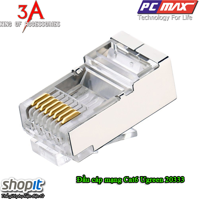  Hạt bấm mạng  RJ45 cat6 cao cấp chất chính hãng Ugreen 20333