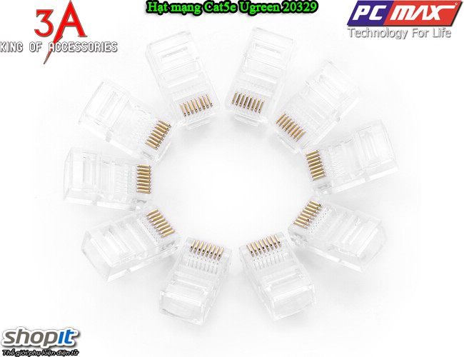 Hạt đầu đây mạng  RJ45 cat5e chất lượng cao chính hãng Ugreen 20331