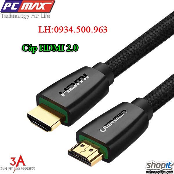 Cáp HDMI 2.0 dài 15m hỗ trợ 4Kx2K cao cấp chính hãng Ugreen 40416