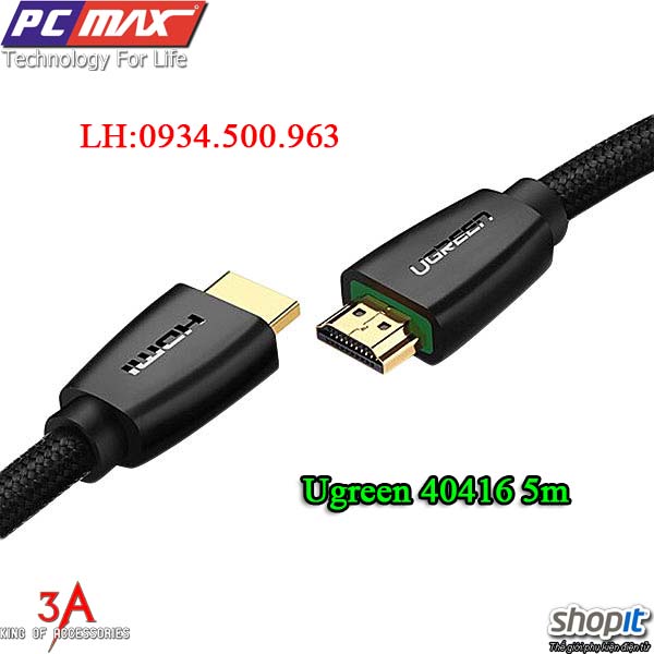 Thông tin sản phẩm : Cáp HDMI 2.0 dài 15m chính hãng Ugreen 40416