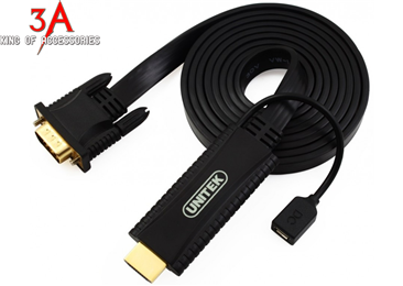 Bán cáp VGA to HDMI chính hãng Unitek, Ugreen, Dtech