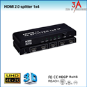 Bộ chia HDMI 1 ra 4 hỗ trợ 2k * 4k PCM-SP104-v2.0 chính hãng