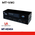 Bộ chia hdmi 4 cổng vào 4 cổng ra chính hãng MT-VIKI (MT-HD4X4)