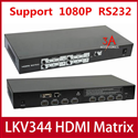 Bộ chia hdmi 4 cổng vào 4 cổng ra - HDMI matrix 4x4 LKV344