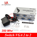 Bộ chia màn hình VGA 2 vào 2 ra MT-VIKI Mt-202C 350 Mhz