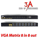 Bộ chia vga matrix switcher 8x8 chính hãng OYEL EL-8825