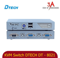 Bô chuyển mạch KVM Switch 2 cổng VGA usb và ps2 chất lượng cao DTECH DT-8021