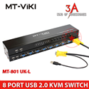 Bộ chuyển mạch Switch KVM  VGA 8 port USB chính hãng MT-VIKI MT-801UK-L