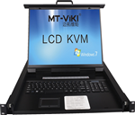 Bộ gộp KVM Switch 8 cổng VGA 1 Cổng IP kèm màn hình LCD 19 inch chính hãng MT-Viki MT-1908UL-IP