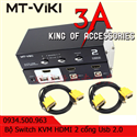 Bộ switch KVM HDMI 2 cổng USB 2.0 chất lượng cao MT ViKI MT-2102HL