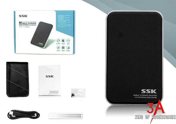 Box ổ cứng 2.5 SSK HE-T200 với USB 2.0