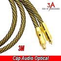 Cable optical audio 3m Toslink A2 - Cáp âm thanh quang học