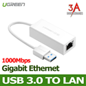 Cable usb 3.0 to lan chuẩn gigabit cao cấp Ugreen 20256