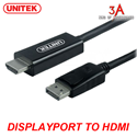 Cáp chuyển DisplayPort to HDMI cho Macbook, Macbook Pro 1,5m chính hãng UNITEK Y-5118CA