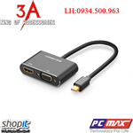 Cáp chuyển đổi Mini Displayport sang HDMI/VGA hỗ trợ 4K*2K chính hãng Ugreen 40365