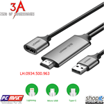 Cáp Chuyển Đổi USB to HDMI dài 1.5m chính hãng Ugreen 50291