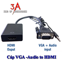 Cáp chuyển đổi VGA Audio sang HDMI hỗ trợ full HDMI