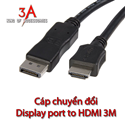 Cáp displayport to hdmi 3m cao cấp