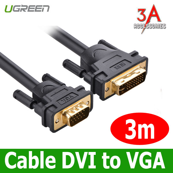 Cáp DVI TO VGA 3m cao cấp Ugreen 10618