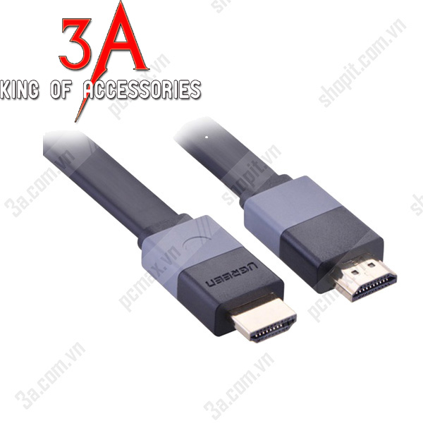 Cáp HDMI 10M dẹt chính hãng Ugreen 30114 hỗ trợ trình chiếu 4K