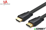 Cáp HDMI 2.0 dẹt dài 1,5m hỗ trợ 4K@60MHz chính hãng Ugreen 50819