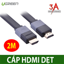 Cáp HDMI dẹt 2m cao cấp Ugreen 30110