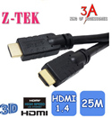 Cáp HDMI V1.4 dài 25m - chính hãng Z-TEK ZE620