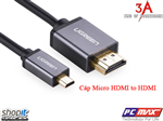 Cáp Micro HDMI sang HDMI dài 2m  Gold cao cấp chính hãng Ugreen 10119