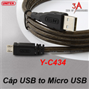 Cáp Micro USB 1.5m Unitek Y-C434 chính hãng cao cấp