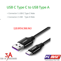 Cáp sạc cổng USB to USB type C dài 0.5m bọc Aluminum chính hãng Ugreen 50566