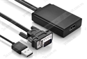 Cáp VGA + USB sang HDMI Ugreen 40213 hỗ trợ HDTV 1080p