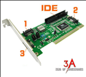 Card chuyển đổi PCI ra cổng IDE, Sata cho máy tính pc