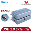 Đầu nối dài usb bằng dây mạng qua cổng RJ45 lên đến 50m chính hãng DTECH DT-7014